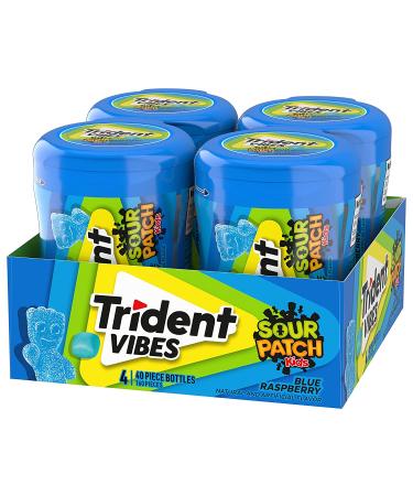 Trident Vibes SOUR PATCH KIDS Blue Raspberry Sugar Free Gum - 160 Pieces - Buy Online on SooperMarket.com