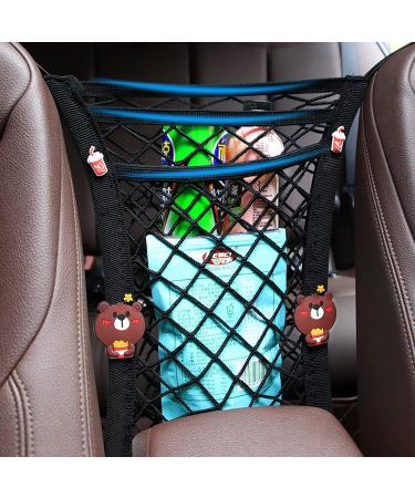 Car Seat Organizer| Elastic Storage Net| Mesh Bag for Car Boot| Backseat Barrier for Pets and Kids - Buy Online on SooperMarket.com