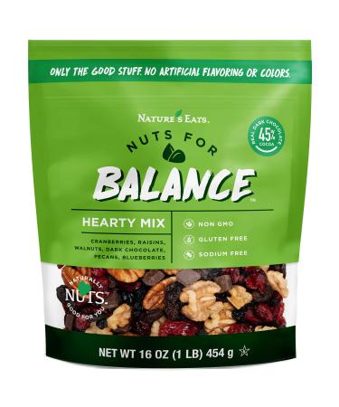 Nature's Eats Nuts for Balance Hearty Trail Mix, chocolate, 16 Ounce