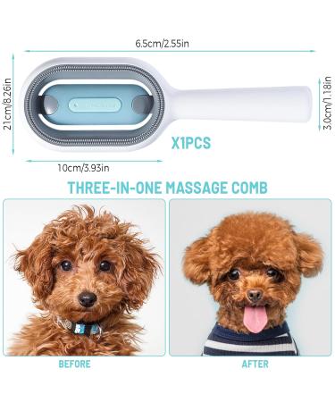 4-in-1 Cat Brush with Water Tank | Darryy Multifunctional Animal Hair Removal Comb for Cleaning Massaging & Grooming - Buy Online on SooperMarket.com