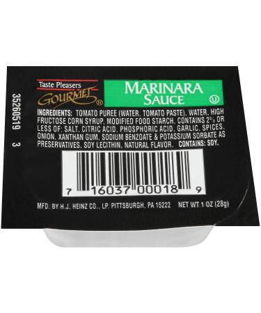 Taste Pleasers Gourmet Marinara Sauce (1 oz Cups, Pack of 100)