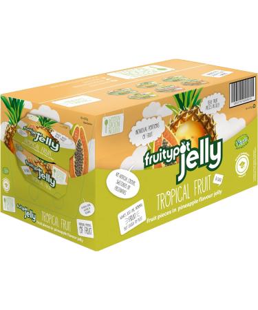 Fruitypot Tropical Fruit in Pineapple Jelly 18 x 120g Pots - Delicious Tropical Fruit in Pineapple Flavour Jelly packs - Buy Online on SooperMarket.com