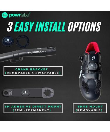 POWR LABS Bike Cadence Speed Sensor - Bluetooth & ANT+ Compatible with Garmin, Wahoo, Zwift, KICKR - Ideal for Spin Bikes - Buy Online on SooperMarket.com