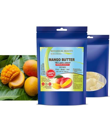Botanical Beauty 100% Pure Mango Butter - Raw Virgin Refined Natural Skin Moisturizer (8.46 oz) for Lotions Creams & Hair Products - Global Shipping Available - Buy Online on SooperMarket.com