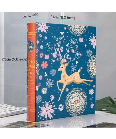 Vintage Aior Photo Album - 200 Photo Insert Book (10x15 / 11.5x16.5) for Weddings Family & Baby Memories - Perfect Birthday Gift - Buy Online on SooperMarket.com