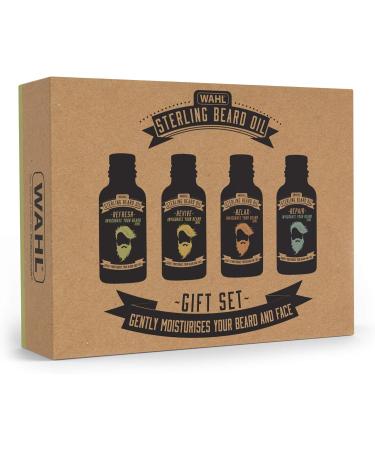 Wahl Beard Oil Gift Set - Nourishing Beard Softener and Moisturizer for Men - Hydrates, Conditions, and Soothes Itchy Facial Hair - Buy Online on SooperMarket.com