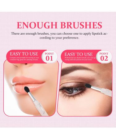 6pcs Silicone Lip Mask Brush Set - Perfect Lipstick & Balm Applicator Tool for Flawless Makeup - Black - Buy Online on SooperMarket.com