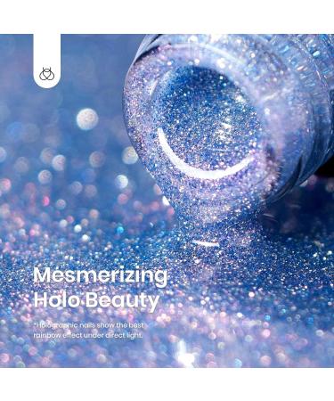 Beetles Reflective Glitter Gel Nail Polish Kit - 6 Holographic Colors for Sparkling Manicures - Buy Online on SooperMarket.com