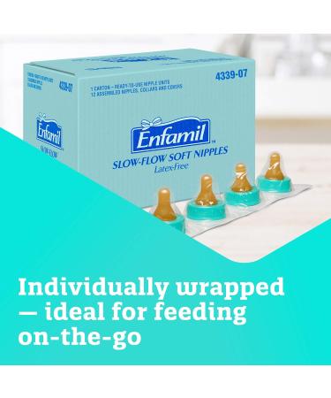 Enfamil Slow Flow Nipples 24 Count - Latex & BPA Free (Pack of 2) - Buy Online on SooperMarket.com