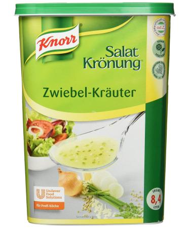 Knorr salad coronation onion herbs dressing (dry mix for clear salad dressings with selected herbs spices and onions) 1 Pack (1 x 1 kg) onion 1 kg (1 Pack)