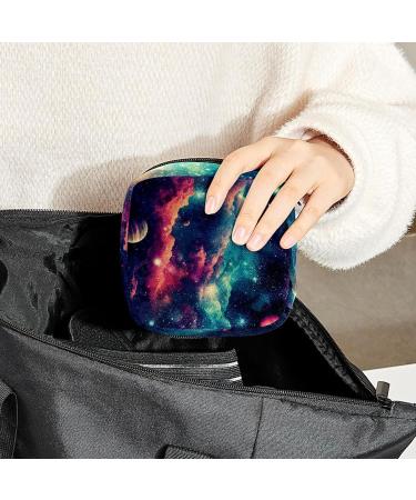 Anna Cowper Nebula Planets Sanitary Napkin Storage Bag - Portable Period Bag for Women and Teens - Multi-colored Design - 1Pcs - Buy Online on SooperMarket.com