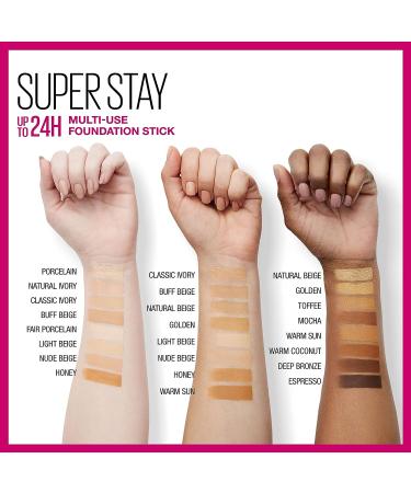 Maybelline Super Stay Foundation Stick Deep Bronze 0.25oz - For Normal to Oily Skin - Buy Online on SooperMarket.com