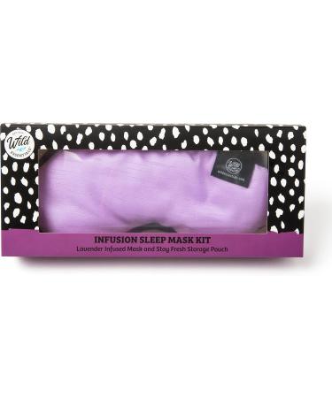 Wild Essentials Infusion Sleep Mask - French Lavender Aromatherapy | Calming & Relaxing | Includes Resealable Pouch | International Shipping - Buy Online on SooperMarket.com