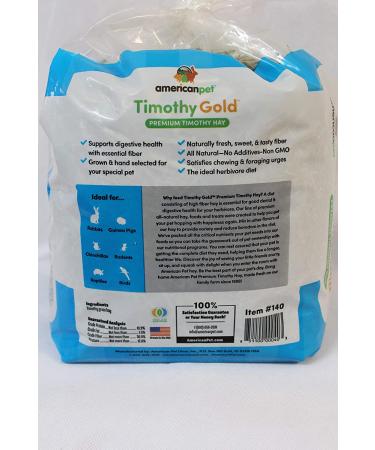 American Pet Diner 140 Timothy Gold Hay 24 oz Blue - 1.5 lb Pack for Small Pets - Buy Online on SooperMarket.com