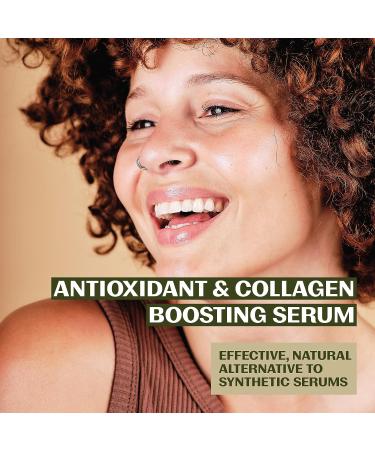 Thrive Natural Bakuchiol Serum - Vegan Collagen Boosting Formula with Hyaluronic Acid for Brighter, Firmer Skin - Made in USA - Buy Online on SooperMarket.com