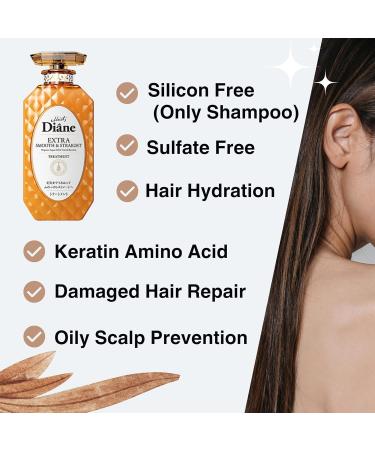 Moist Diane Perfect Beauty Extra Smooth & Straight Treatment - Organic Keratin Scalp Conditioner for Hair Care 15.2 fl oz | Japan  - Buy Online on SooperMarket.com