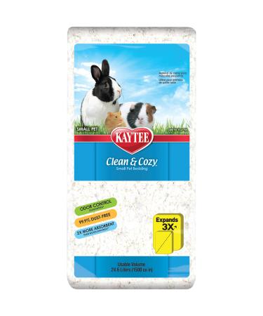 Kaytee Superpet Clean & Cozy Spura for small pets such as mice racing mice rodents hamsters rabbits particularly absorbent paper litter 99.9 % dust -free white 24.6l white 24.6 Liters