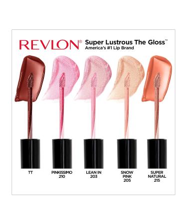 Revlon Super Lustrous Lip Gloss Set - 5 Piece Gift Set with High Shine Cream & Pearl Finishes - Buy Online on SooperMarket.com