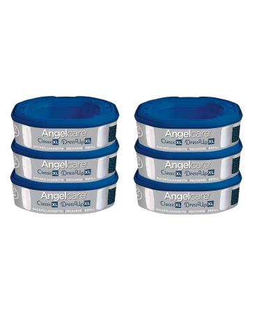 Angelcare Original Refill Cassettes Classic/Dress-Up XL pack of 6 lasts up to 12 months 5x less foil consumption XL (pack of 6)