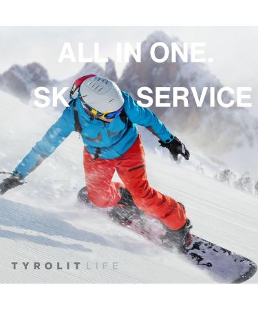 Tyrolite Life All-in-One Ski & Snowboard Edge Grinder Set - 10-Part Premium Kit with 87 Stainless Steel Angle & Files for Perfect Edge Tuning - Buy Online on SooperMarket.com