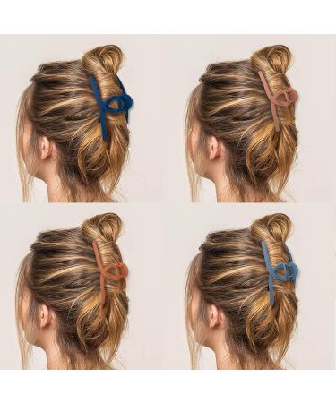 Whaline Matte Hair Claw Clips - 6 Color Strong Hold 4.3 Inch Butterfly Clamp for All Hair Types - Buy Online on SooperMarket.com