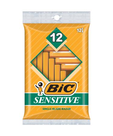 BIC Single Blade Razor, Sensitive, 12 ct 12 Count (Pack of 1)