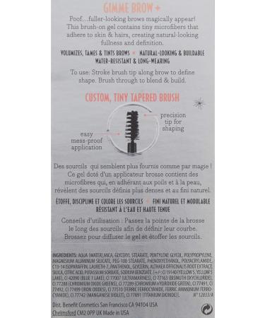 Benefit Gimme Brow+ Volumizing Fiber Gel 3 Medium Neutral Light Brown | 0.05 Fl Oz - Buy Online on SooperMarket.com
