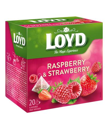 Mokate Loyd Raspberry & Strawberry Pyramid 20 Teabags 40 g