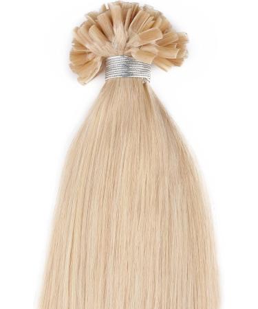 50 Strands Nail U Tip Remy Human Hair Extensions Blonde 24# Pre Bonded Natural Straight 0.5g/strand 18 inch - Buy Online on SooperMarket.com