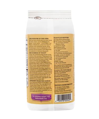 Bob's Red Mill Organic Golden Flaxseed Meal - Gluten-Free, Whole Ground, 16 Ounce - Buy Online on SooperMarket.com