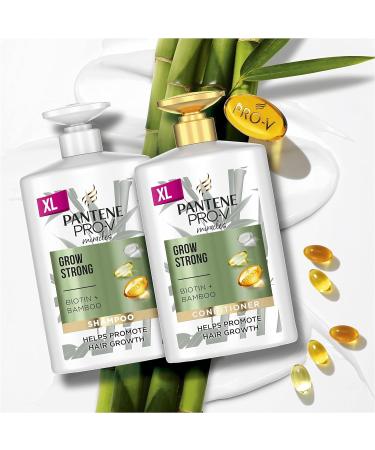Pantene Grow Strong Conditioner 1L with Biotin & Bamboo - Promotes Hair Growth, Reduces Loss - XL Size for Dry, Damaged Hair - Buy Online on SooperMarket.com