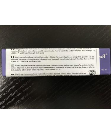 Pure Instinct SURRENDER Roll-On The Original Pheromone Infused Body Oil Perfume Fragrance EdP Parfum - For Her Women - TSA Ready 0.34 fl oz Surrender - Women - Buy Online on SooperMarket.com