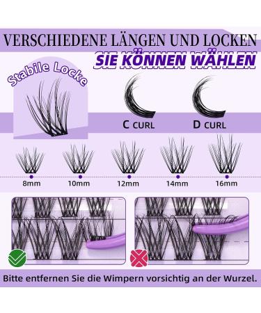 Eyelash Extensions 84 PCs Z06 - DIY LASH Clusters Reusable Individual Eyelashes for Beginners D-12mm Perfect for Home Use - Buy Online on SooperMarket.com