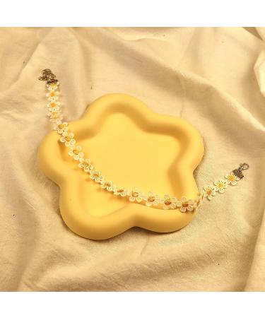 Shop Bethynas Colorful Floral Choker Necklace | Vintage Daisy Flower Neckband for Women & Teen Girls Perfect Bridal Party Neck Jewelry | Adjustable Clavicular Design - Buy Online on SooperMarket.com