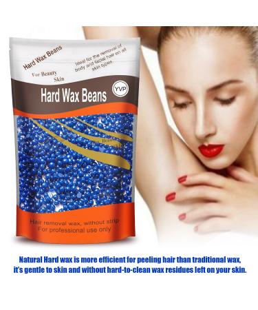Painless Hair Removal Hard Wax Beans 300g with 10pcs Spatulas - Yovanpur Brazilian Wax for Face, Eyebrow, Body - At-Home Waxing Kit (Chamomile) - Buy Online on SooperMarket.com