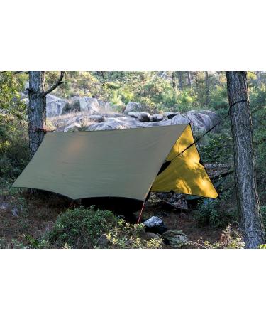 OneTigris Bulwark Camping Tarp | 100% Waterproof Bushcraft Shelter | Lightweight Hammock Rain Fly | Large 12.8ft x 9.5ft | Coyote Brown - Buy Online on SooperMarket.com