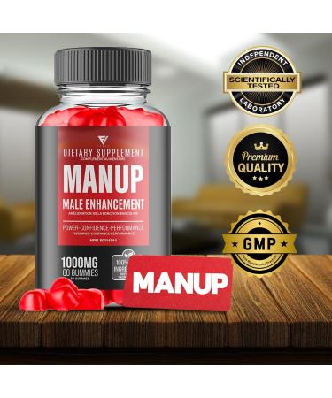 (3 Pack) ManUp Gummies ManUp Advanced Strength and Overall Healthy Lifestyle Support Supplement Gummy ManUp Maximum Performance and Confidence Supplement Formula Reviews (180 Gummies) - Buy Online on SooperMarket.com