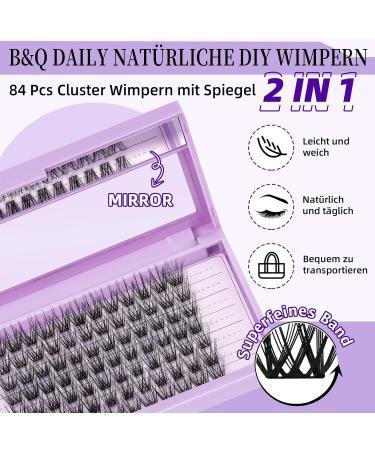 Eyelash Extensions 84 PCs Z06 - DIY LASH Clusters Reusable Individual Eyelashes for Beginners D-12mm Perfect for Home Use - Buy Online on SooperMarket.com