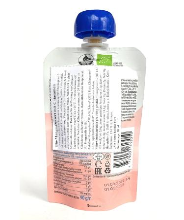 Organic Quetschies by Marmaluzi - Premium Sugar-Free Fruit Puree for Babies 6 Months+ - Gift Set 4 Pack (4 x 90g) - Healthier Snack Option - Buy Online on SooperMarket.com