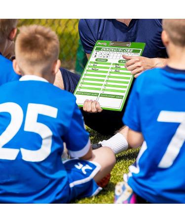 PHYSIZZ Dry Erase Baseball Coaches Clipboard - Double-Sided Coach Lineup Marker Board for Baseball & Softball - Buy Online on SooperMarket.com