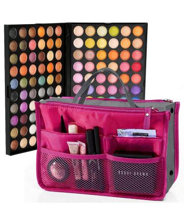 Alayna 120-Color Eyeshadow Palette - Matte, Shimmer & Metallic with Free Cosmetic Bag | Perfect for Women & Girls - Buy Online on SooperMarket.com