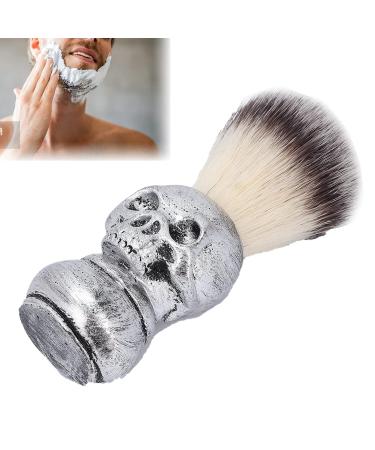 Buy Handmade Skull Handle Shaving Brush for Men | Halloween Neck Dust & Cleaning Brush | Premium Hairdresser Beard Care - Buy Online on SooperMarket.com