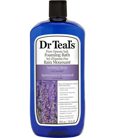 Dr Teal's Lavender Foaming Bath (1000ml) + Dr Teal's Melatonin Sleep Bath (1000ml) - Buy Online on SooperMarket.com