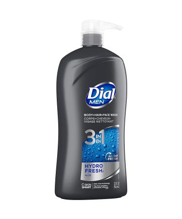 Dial Men 3in1 Body, Hair, and Face Wash Hydro Fresh 32 fl oz - Pack of 1 - Buy Online on SooperMarket.com