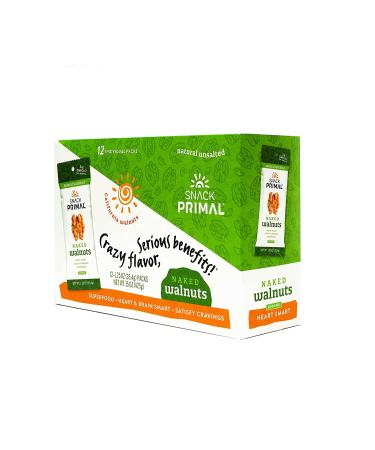 Primal Naked Natural Unsalted Walnut Snack Packs - Healthy and Delicious Snack Option - Buy Online on SooperMarket.com