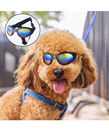 2 Pcs Dog Goggles Dog Sunglasses Dog Goggles Eye Protection Windproof Dog Glasses Anti-Fog Uv Protection Sun Glasses for Cat & Small Dogs (Black and White) - Buy Online on SooperMarket.com
