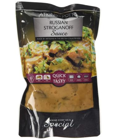 Atkins & Potts | Stroganoff Sauce - Make Every Meal Special - Great Taste Award Winners - 350g Pouch