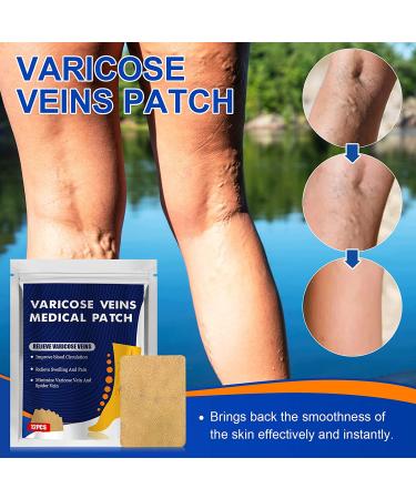 EFINITYER Varicose Veins Treatment Patch - Promotes Metabolism, Improves Blood Circulation, Relieves Heavy Tired Legs - Yellow (12 Pcs) - Buy Online on SooperMarket.com