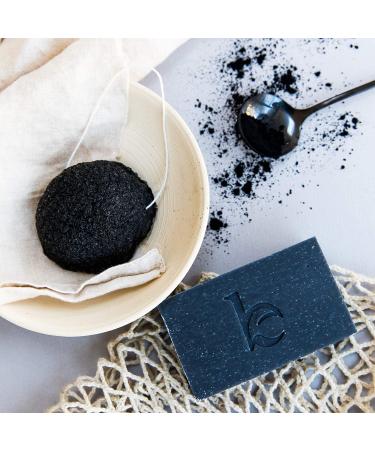 Peppermint Tea Tree Charcoal Face Wash Bar Soap - Antibacterial Cleanser for Oily Skin, Acne & Blackheads - Natural Facial Cleanser for Men & Women - Buy Online on SooperMarket.com