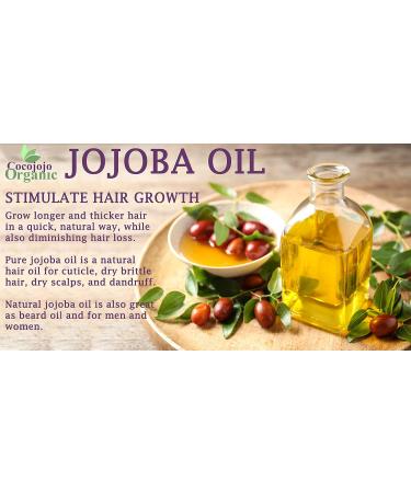 Pure Cold Pressed Jojoba Oil 4 OZ - Natural Unrefined Moisturizer for Skin Massage & Soap Making | 100% Pure Golden Jojoba Oil - Buy Online on SooperMarket.com